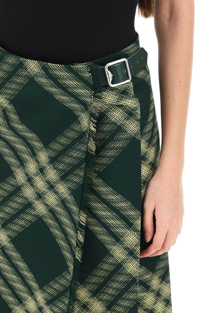 Burberry Maxi Kilt With Check Pattern Women