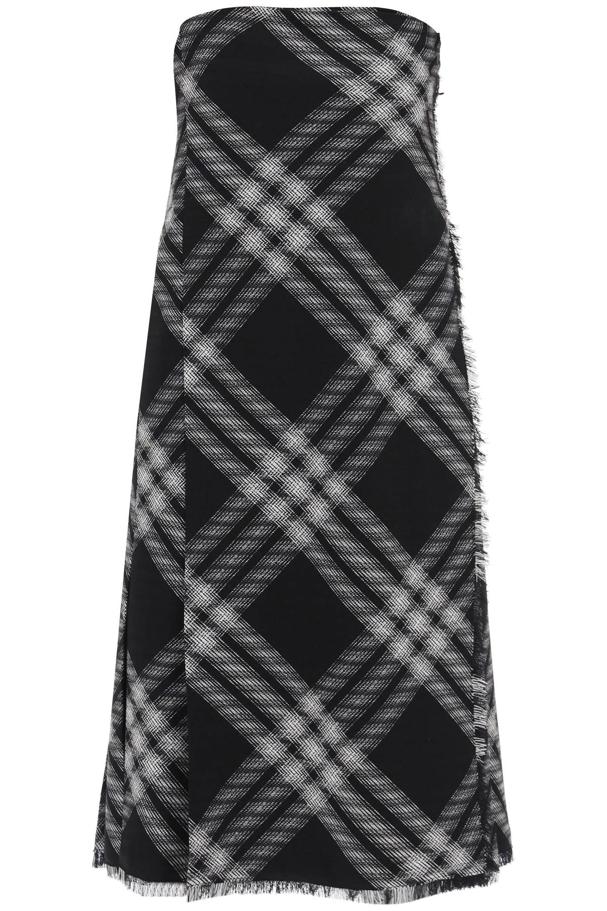 Burberry Midi Dress With Check Pattern Women