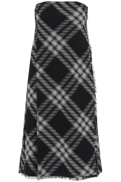 Burberry Midi Dress With Check Pattern Women