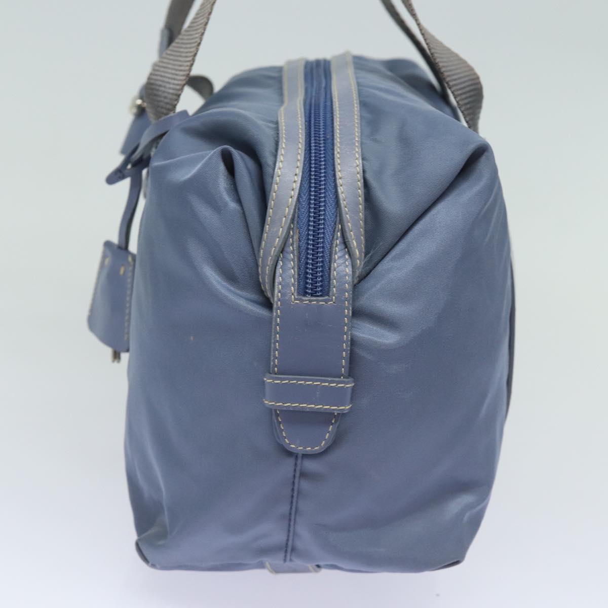 PRADA Hand Bag Nylon Blue Auth 80868