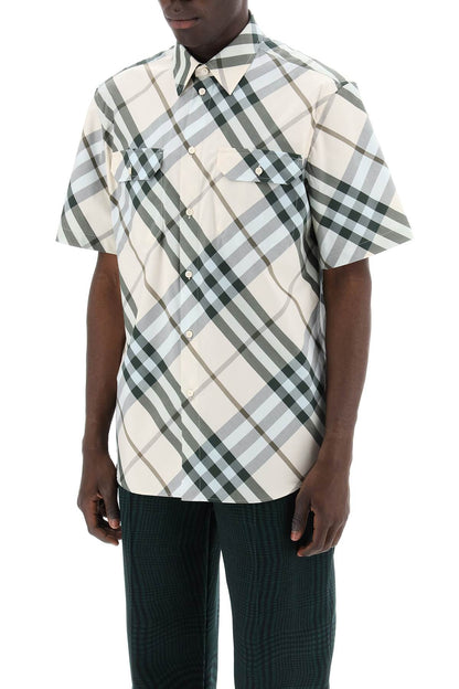 Burberry Short-Sleeved Checkered Shirt Men