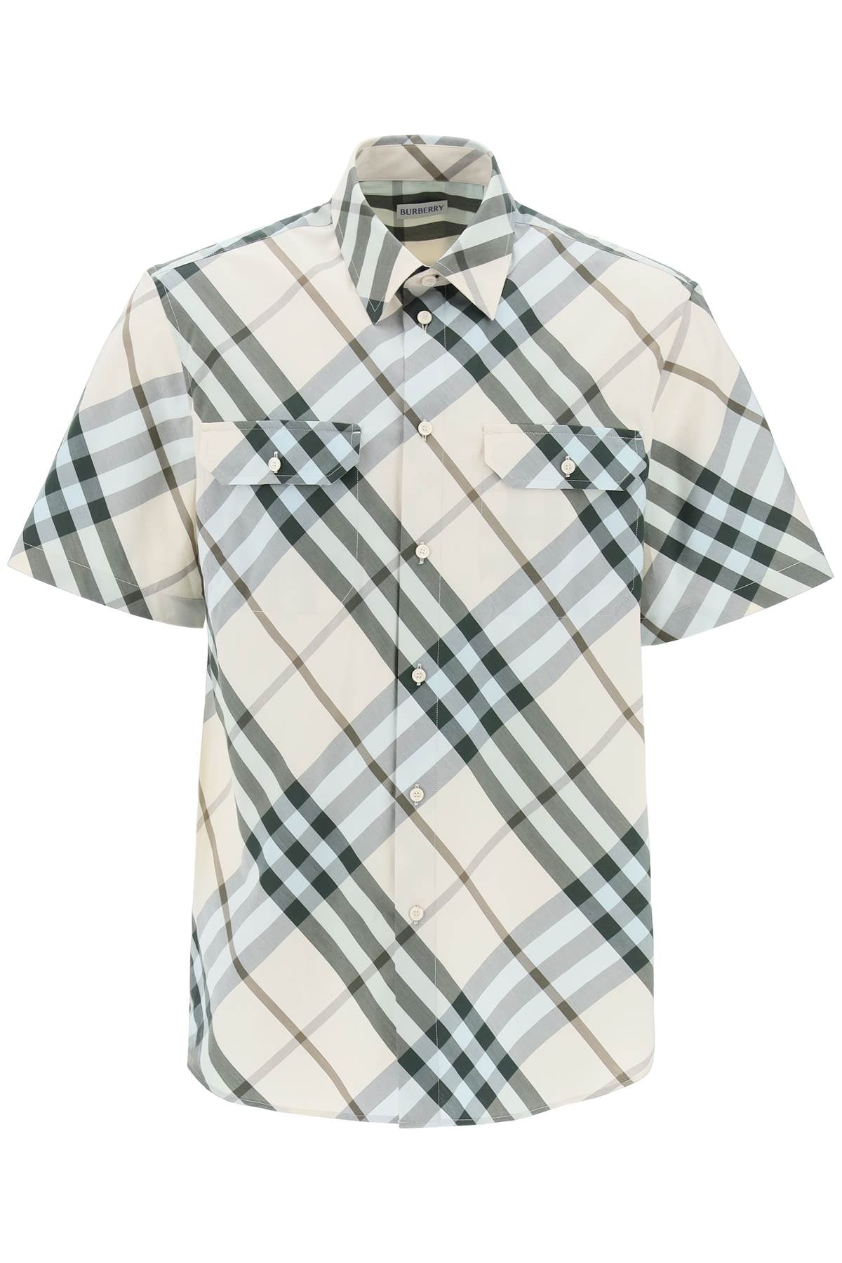 Burberry Short-Sleeved Checkered Shirt Men