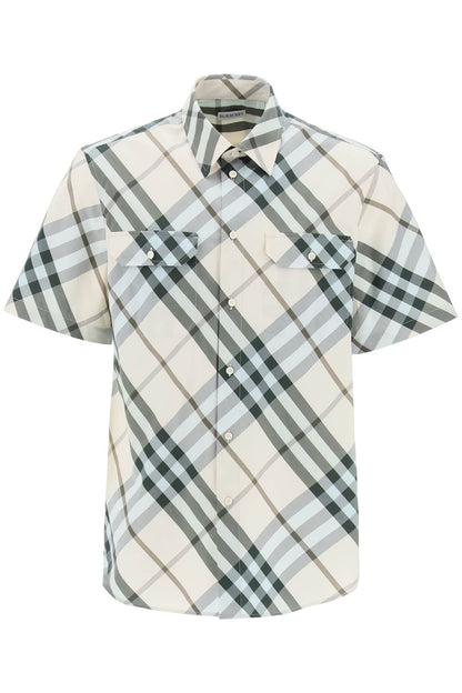Burberry Short-Sleeved Checkered Shirt Men
