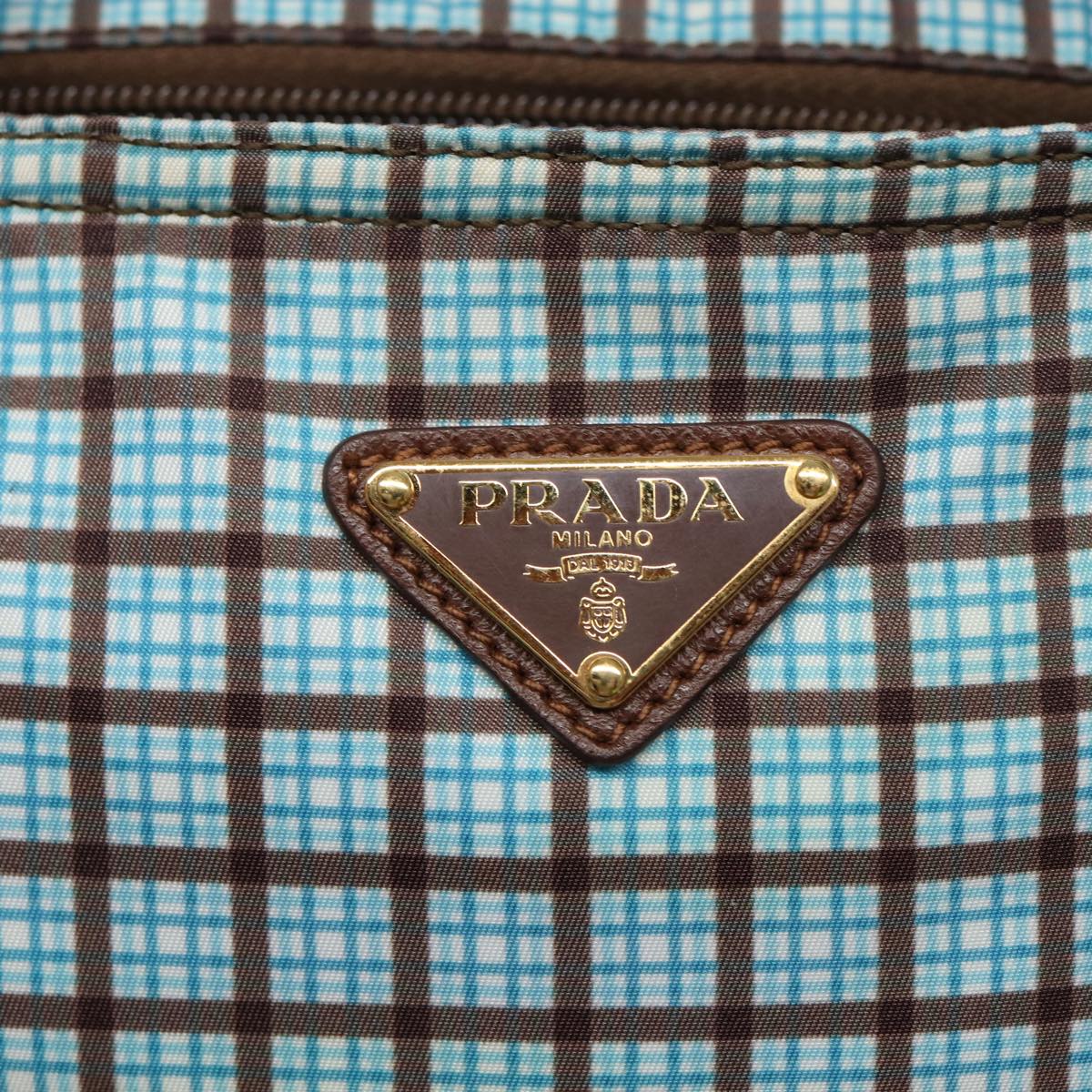 PRADA Hand Bag Nylon 2way Light Blue B2600G Auth 80981