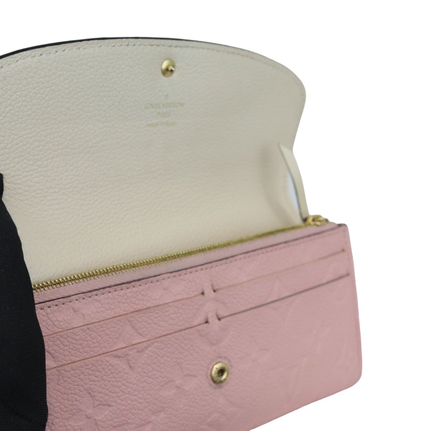 Louis-Vuitton Sarah Wallet Monogram Empreinte Leather Pink GHW