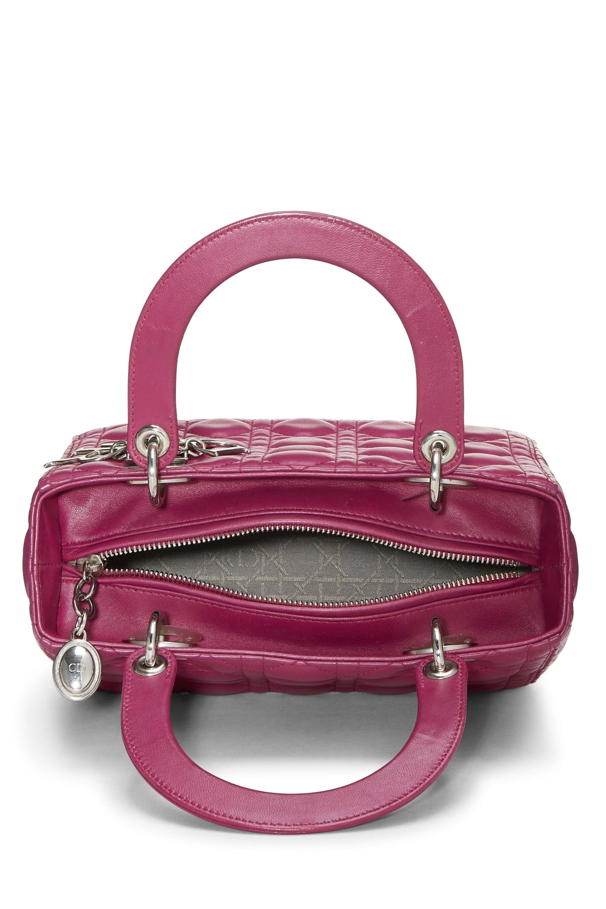 Dior, Purple Cannage Quilted Lambskin Lady Dior Medium, Purple