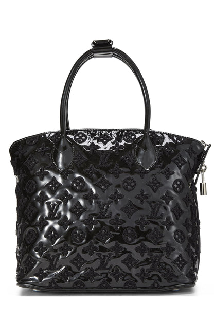 Louis Vuitton,  Black Monogram Patent Leather Fascination Lockit, Black