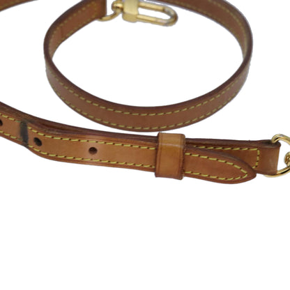 LOUIS VUITTON Adjustable Shoulder Strap Leather 26.4"-30.3" Beige Auth 81037