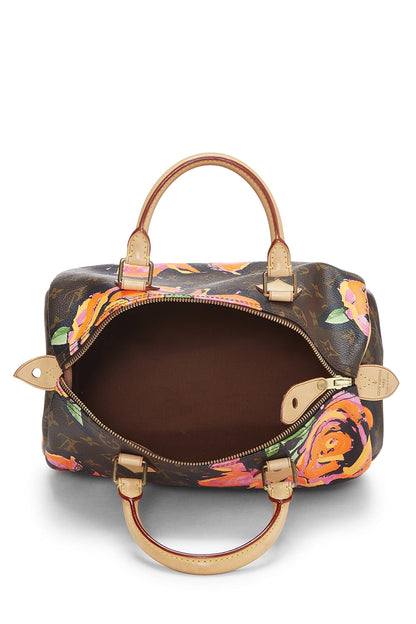 Louis Vuitton,  Stephen Sprouse x Monogram Roses Speedy 30, Brown