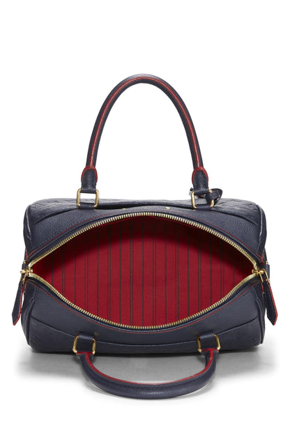 Louis Vuitton,  Navy Monogram Empreinte Speedy Bandouliere 25, Navy
