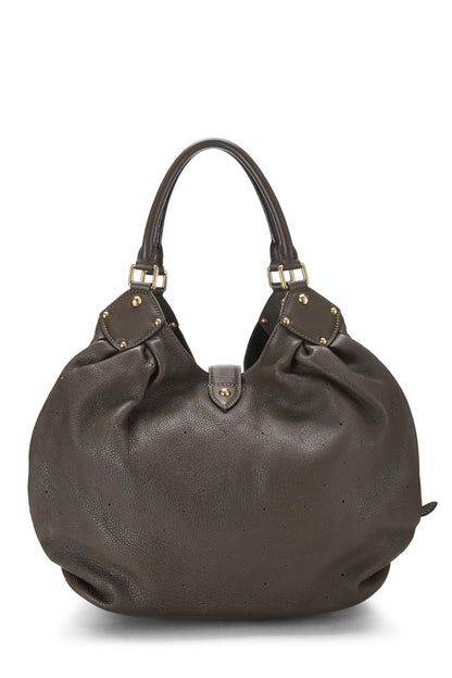 Louis Vuitton,  Brown Monogram Mahina Large, Grey