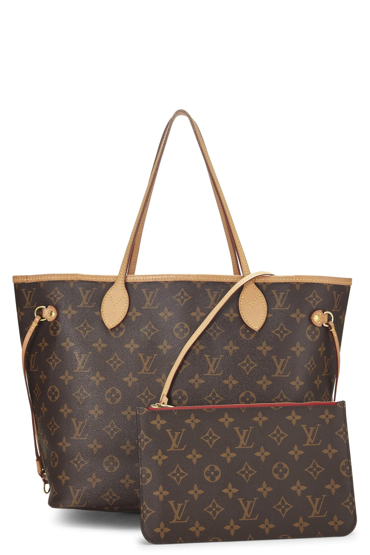 Louis Vuitton,  Red Monogram Canvas Neo Neverfull MM, Red