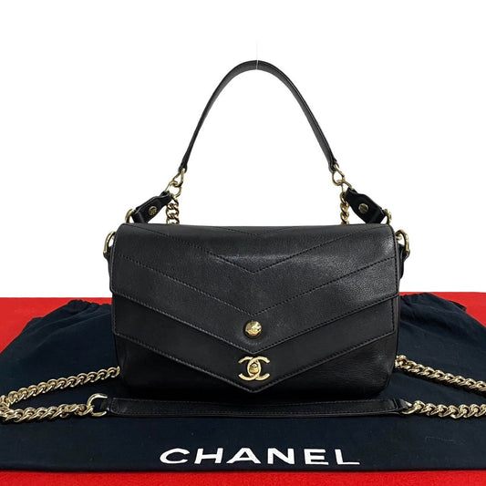 Chanel Coco Mark V Stitch Leather 2way Bag