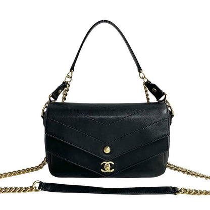 Chanel Coco Mark V Stitch Leather 2way Bag