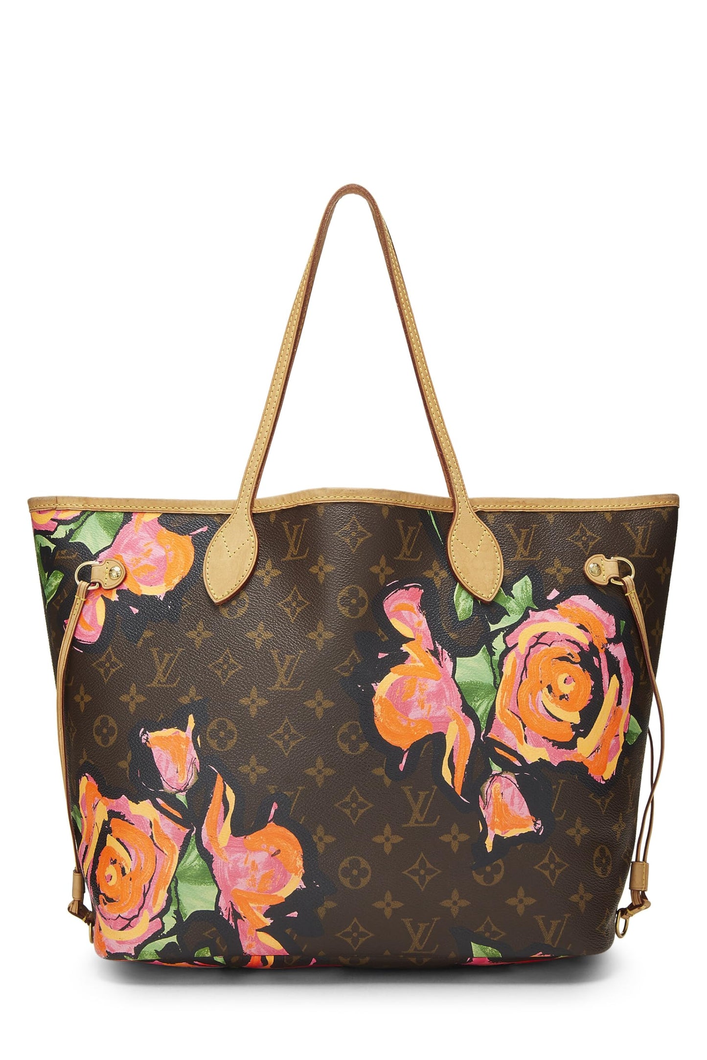 Louis Vuitton,  Stephen Sprouse x Louis Vuitton Monogram Canvas Roses Neverfull MM, Brown