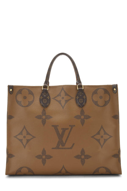 Louis Vuitton,  Monogram Reversed Giant On The Go GM, Brown
