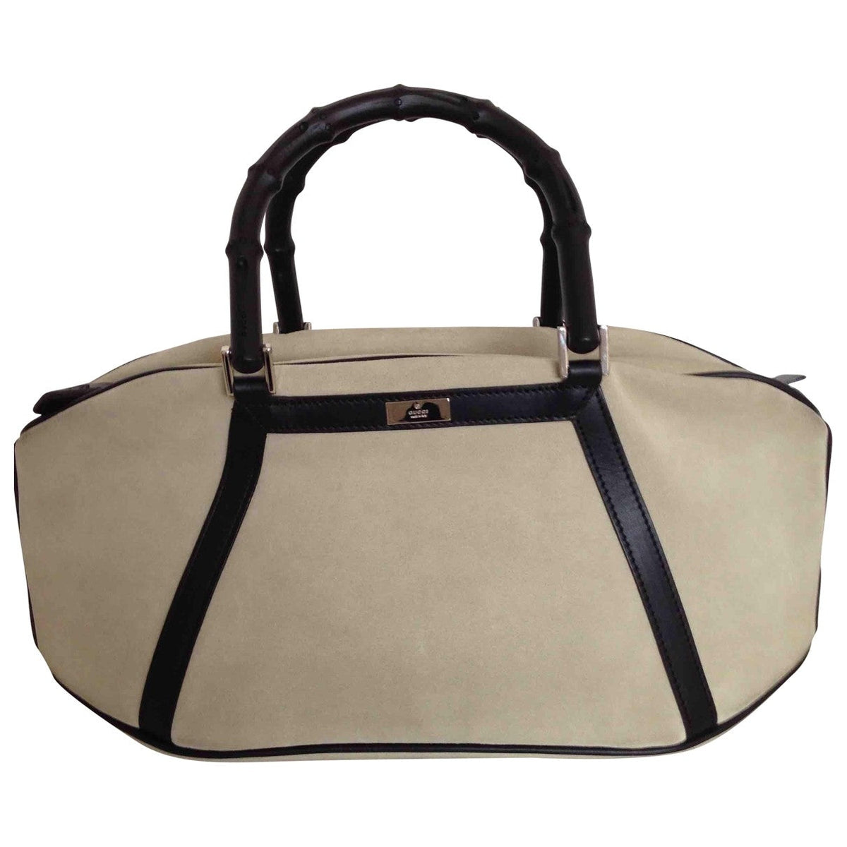 Gucci beige suede handbag