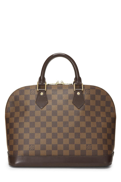 Louis Vuitton,  Damier Ebene Alma PM, Brown