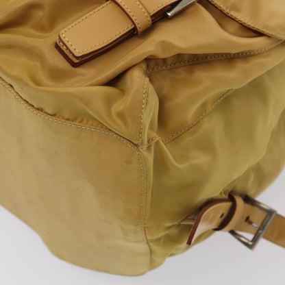 PRADA Backpack Nylon Yellow Auth 81170