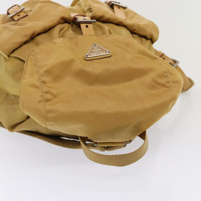 PRADA Backpack Nylon Yellow Auth 81170