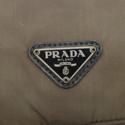 PRADA Shoulder Bag Nylon Khaki Auth 81171