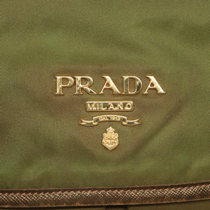 PRADA Shoulder Bag Nylon Khaki Auth 81174