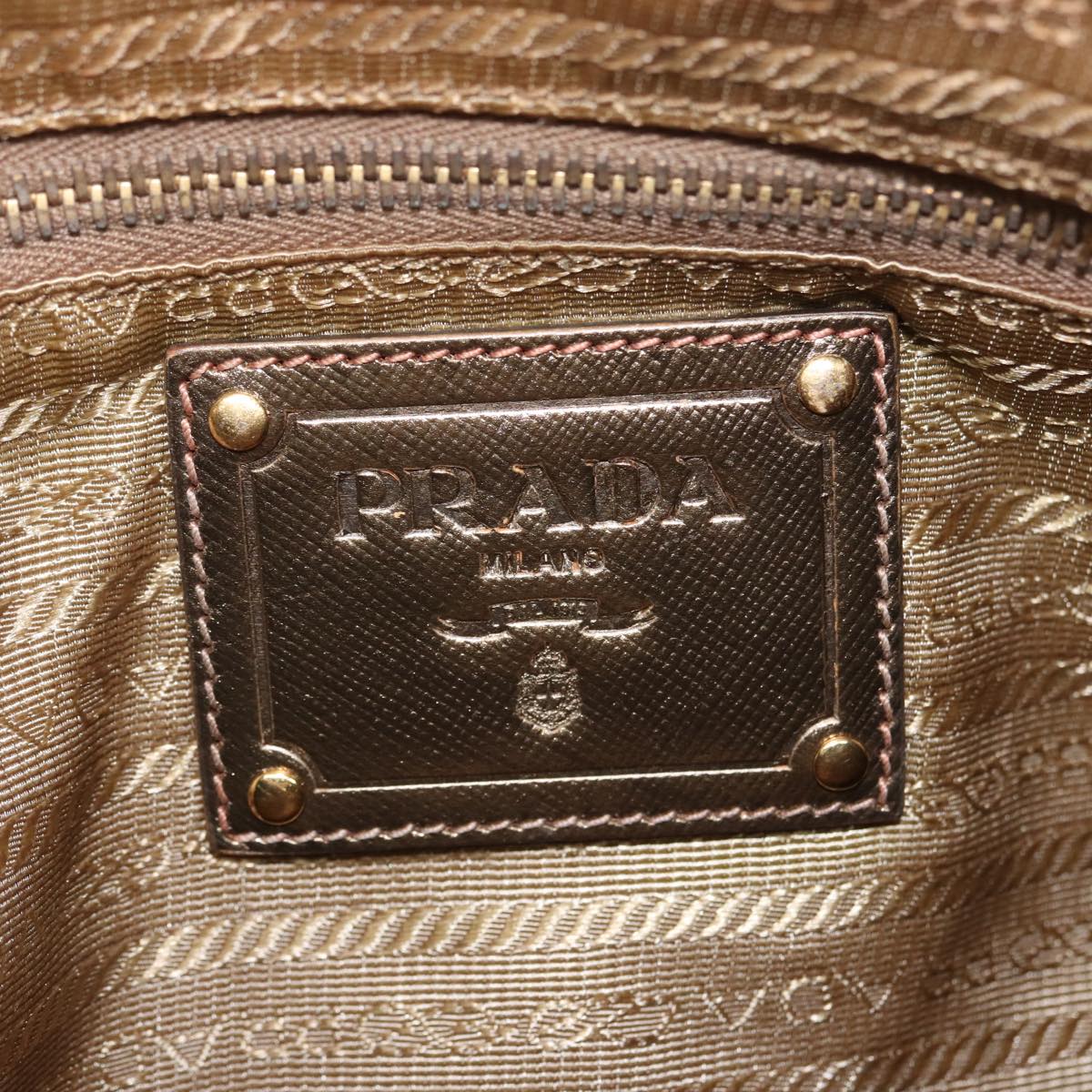 PRADA Shoulder Bag Nylon Khaki Auth 81174