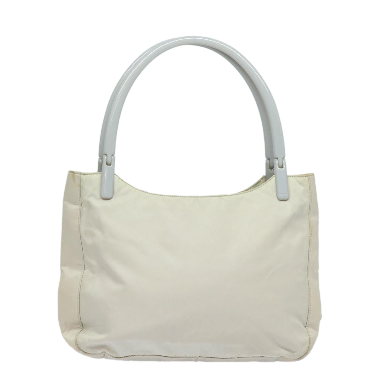 PRADA Shoulder Bag Nylon Gray Auth 81179