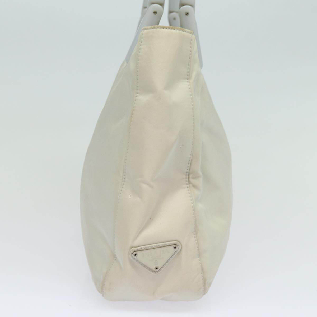 PRADA Shoulder Bag Nylon Gray Auth 81179