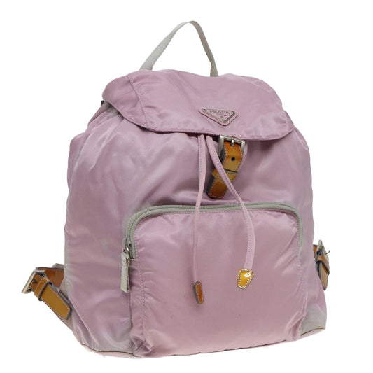 PRADA Backpack Nylon Pink Auth 81180