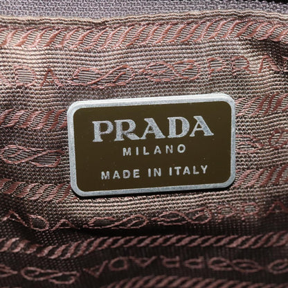 PRADA Shoulder Bag Nylon Beige Auth 81183