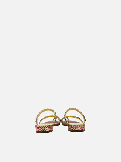 CHANEL Metallic Pink Size EU 37.5 Sandals
