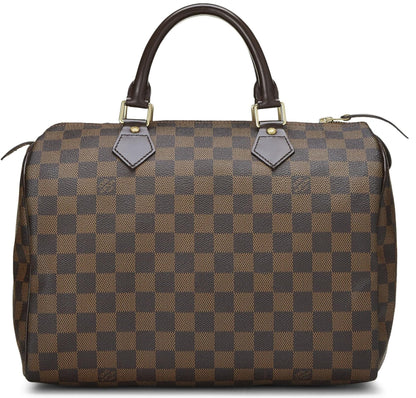 Louis Vuitton,  Damier Ebene Speedy 30, Brown