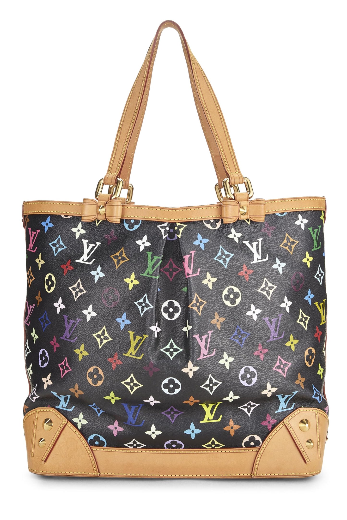 Louis Vuitton,  Takashi Murakami x Louis Vuitton Black Monogram Multicolore Sharleen MM, Black