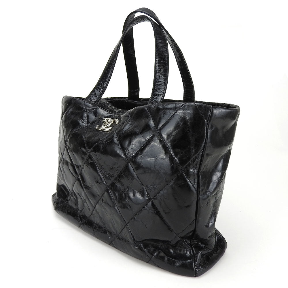 Chanel Portobello Leather Tweed 2way Tote Bag