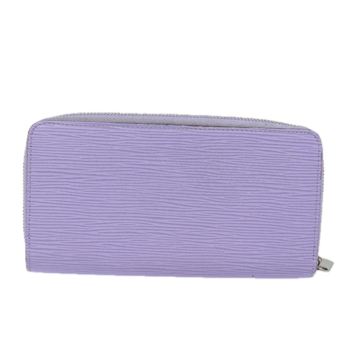 LOUIS VUITTON Epi Zippy Wallet Long Wallet Lila M6066B LV Auth 81221
