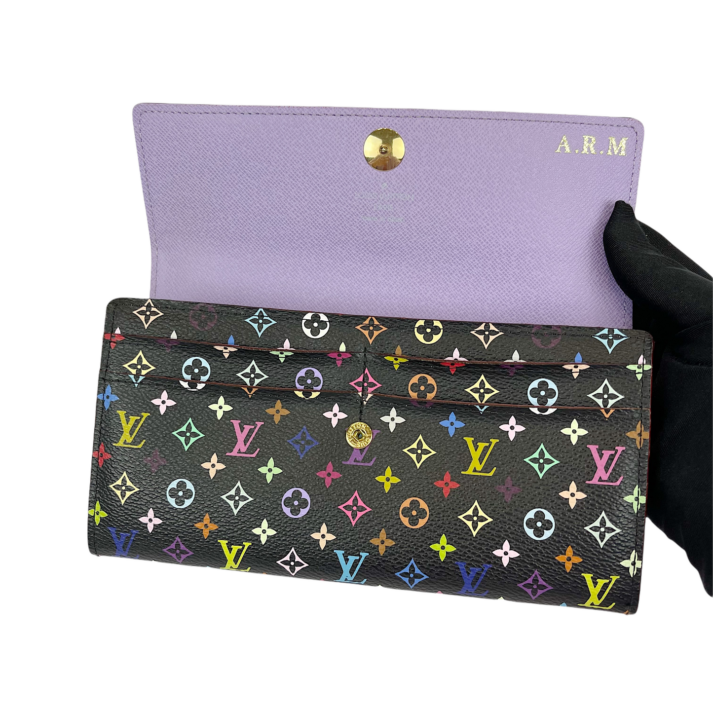 Louis-Vuitton Sarah Wallet Monogram Multicolour GHW