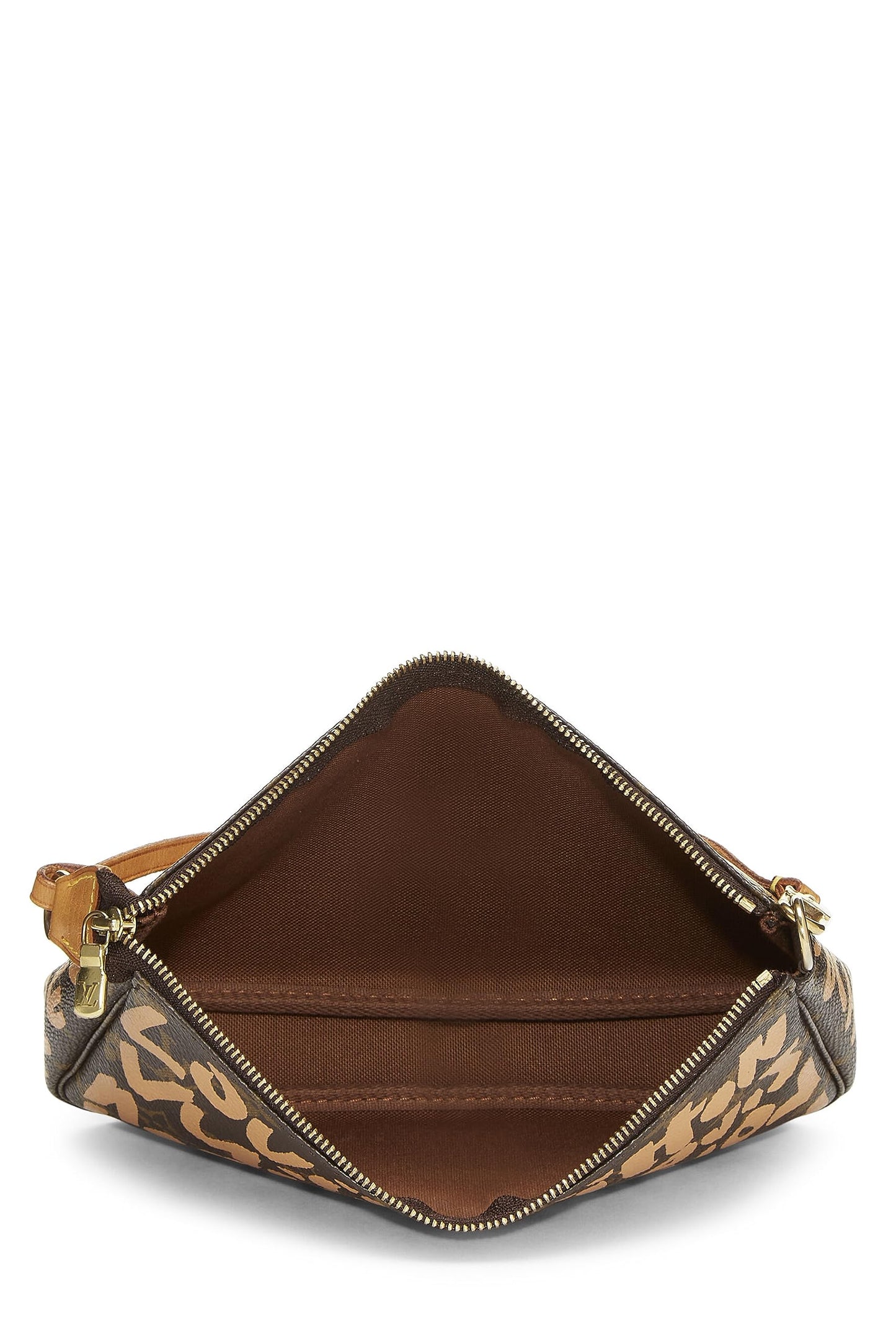 Louis Vuitton,  Stephen Sprouse x Louis Vuitton Beige Monogram Graffiti Pochette Accessoires, Beige