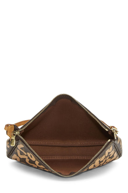 Louis Vuitton,  Stephen Sprouse x Louis Vuitton Beige Monogram Graffiti Pochette Accessoires, Beige