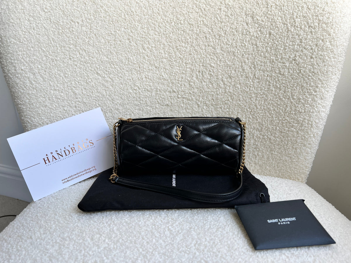 Yves Saint Laurent (YSL) Black Sade Mini Tube Bag