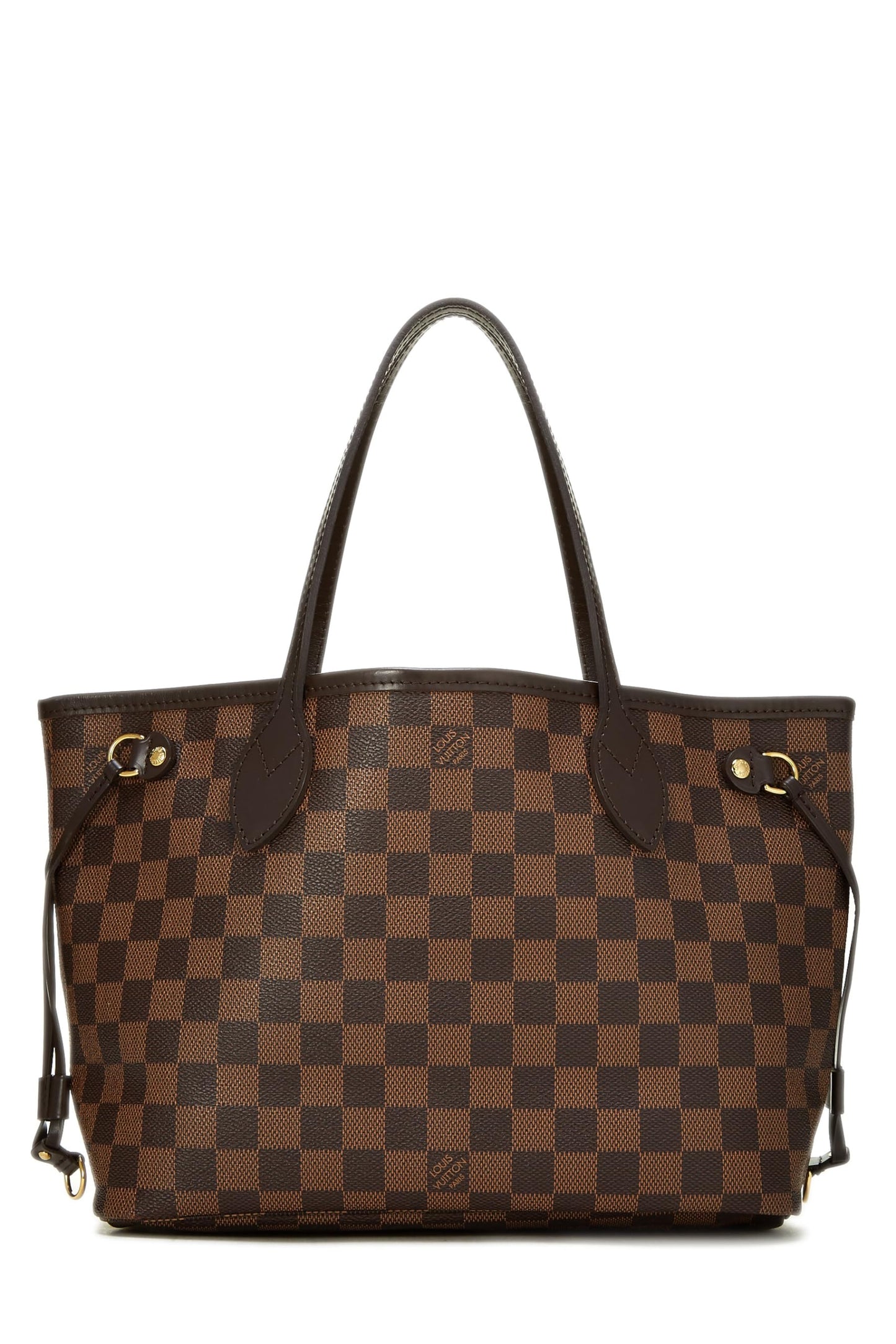 Louis Vuitton,  Damier Ebene Neverfull PM, Brown