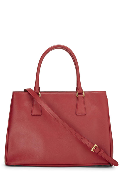Prada,  Red Saffiano Executive Tote Medium, Red