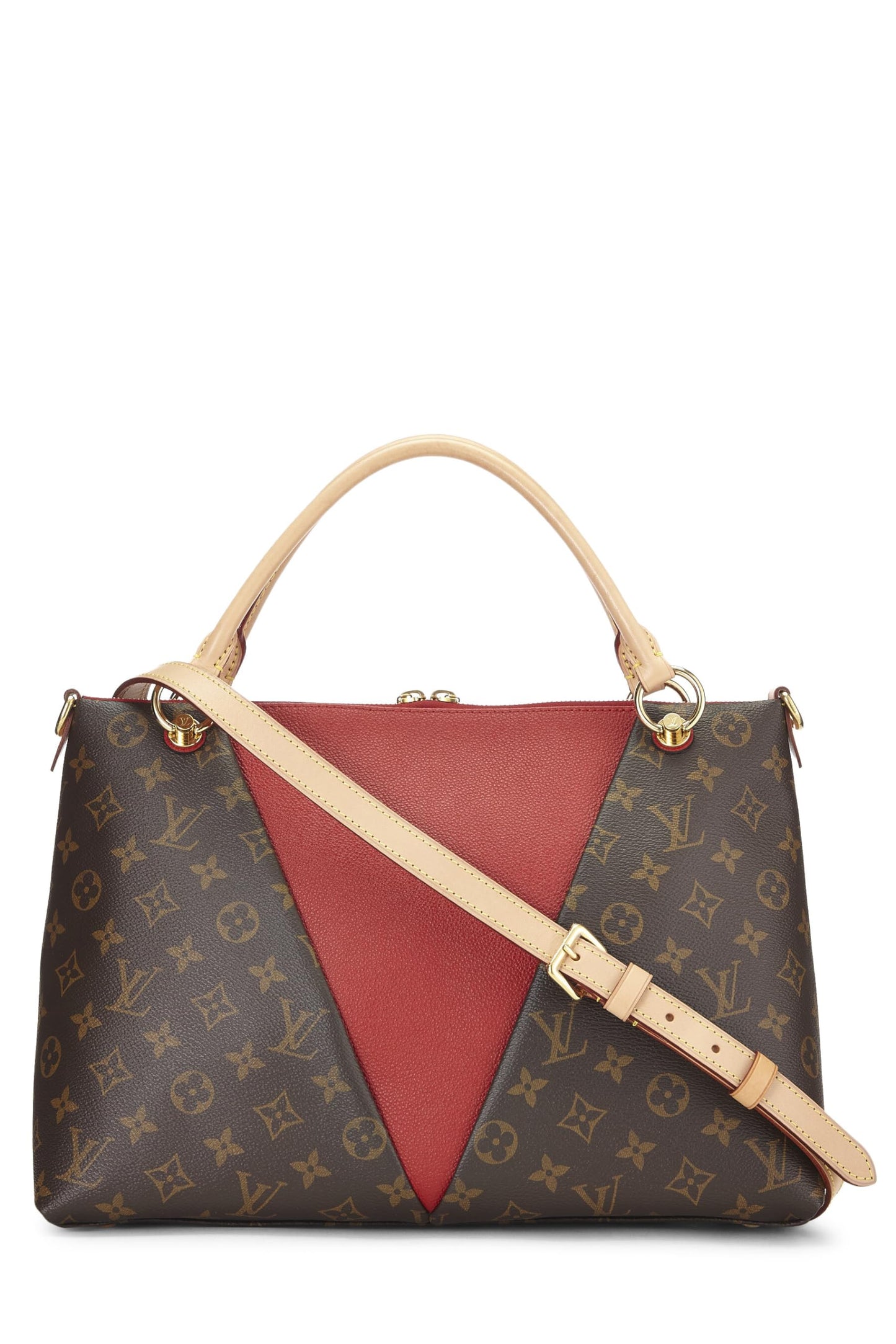 Louis Vuitton,  Red Monogram Canvas V Tote BB, Red