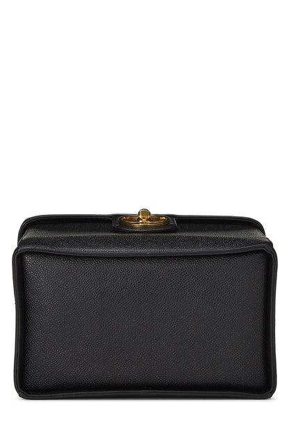 Chanel,  Black Caviar Circle 'CC' Vanity Large, Black