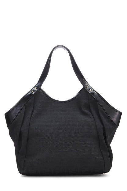 Fendi,  Black Zucca Chef Tote Small, Black