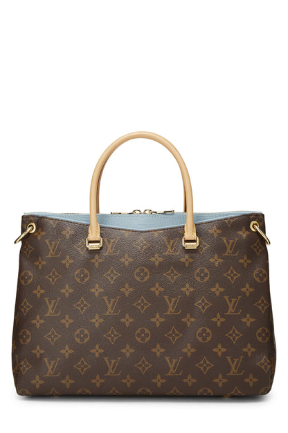 Louis Vuitton,  Blue Monogram Canvas Pallas, Blue