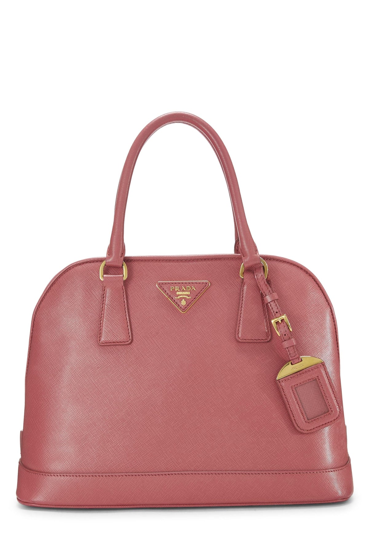Prada,  Pink Saffiano Dome Handbag, Pink