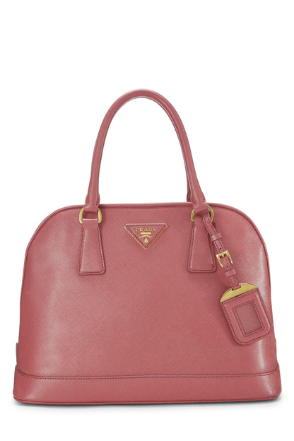 Prada,  Pink Saffiano Dome Handbag, Pink