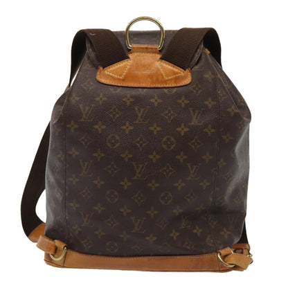 LOUIS VUITTON Monogram Montsouris GM Backpack M51135 LV Auth 81506