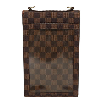 LOUIS VUITTON Damier Ebene Portello Shoulder Bag N45271 LV Auth 81531